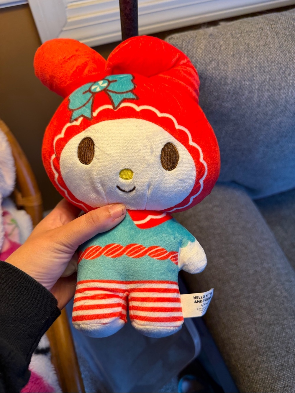 Sanrio My Melody Red, Teal & White Plush Doll